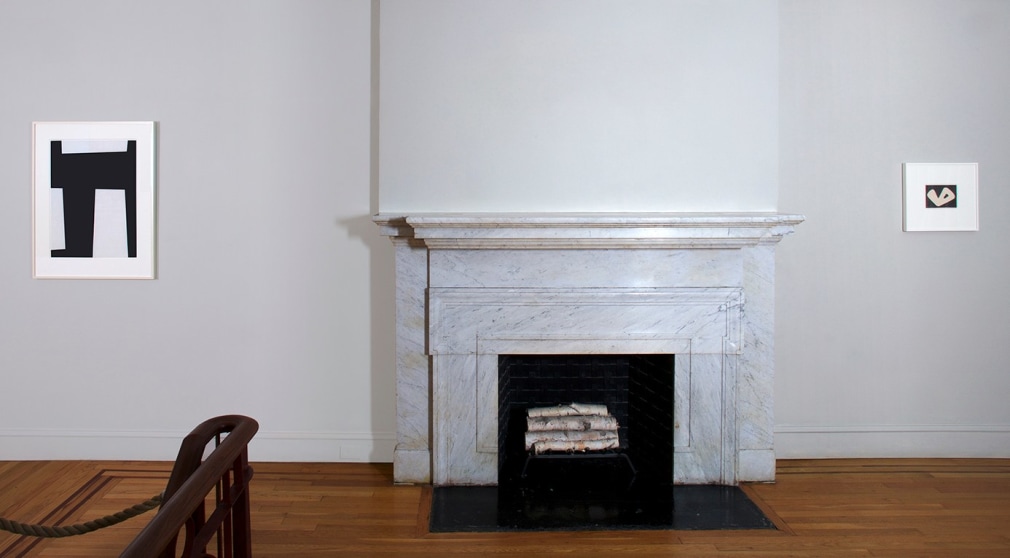 Installation view of Myron Stout