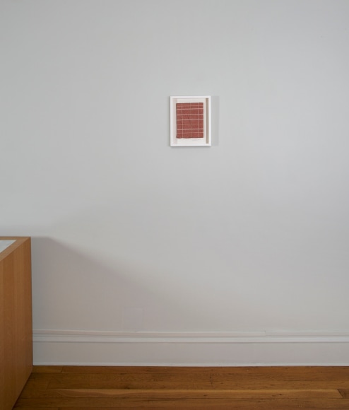 Installation view of Eleanore Mikus: Tablets and Related Works, 1960-69