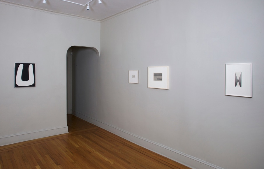 Installation view of Myron Stout