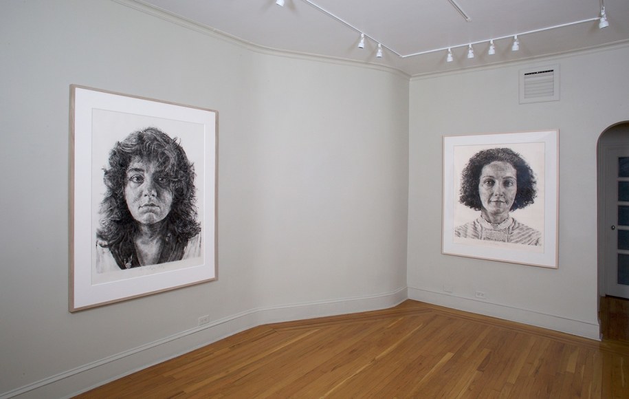 Installation view of&nbsp;Chuck Close: Fingerprint Paintings and Drawings, 1978-86&nbsp;at Craig F. Starr Gallery