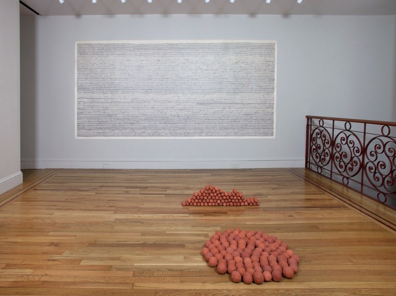 Installation view of Joel Shapiro: Sculpture and Drawings 1969-1972 at Craig F. Starr Gallery