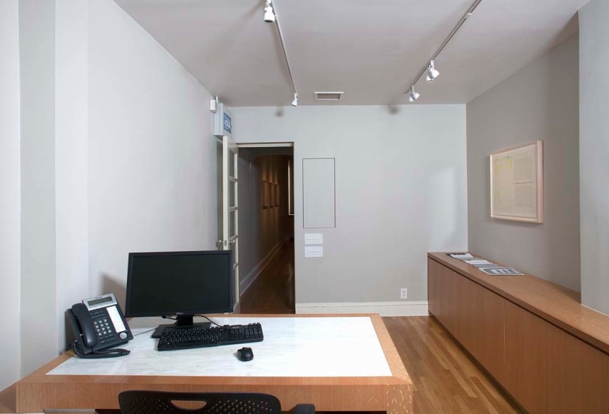 Installation view of Robert Morris: Drawings 1961-76 at Craig F. Starr Gallery
