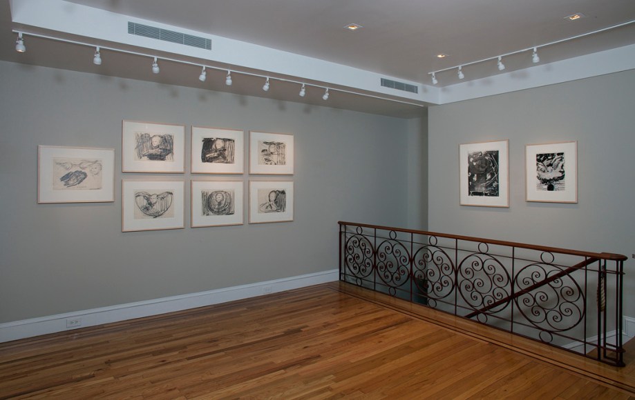 Installation view of Anselm Kiefer: Drawings from the Sonnabend Collection at Craig F. Starr Gallery