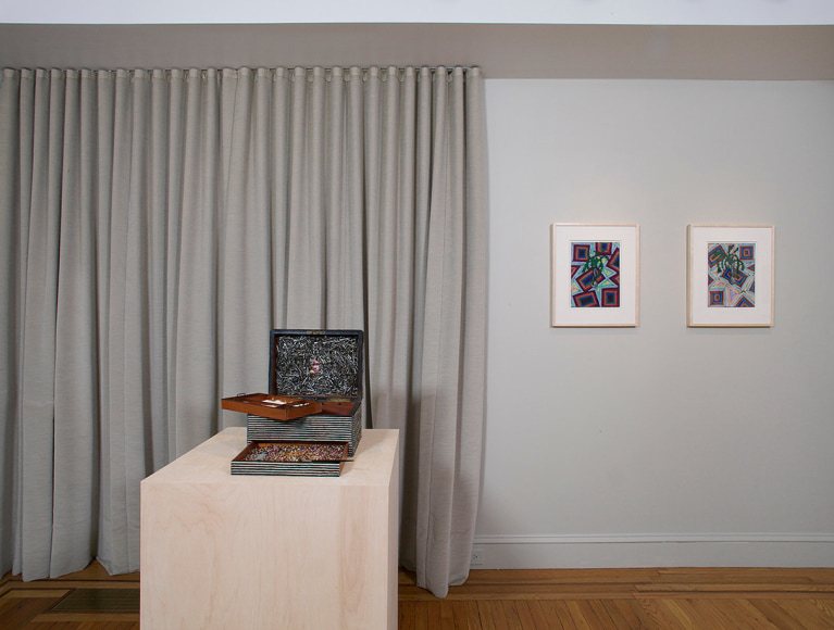 Installation view of Lucas Samaras Pastels at Craig F. Starr Gallery