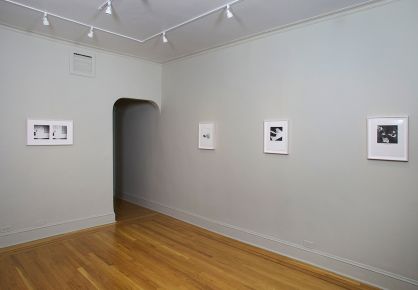 Installation view of Eureka: William Wegman Photographs 1970-1975 at Craig F. Starr Gallery