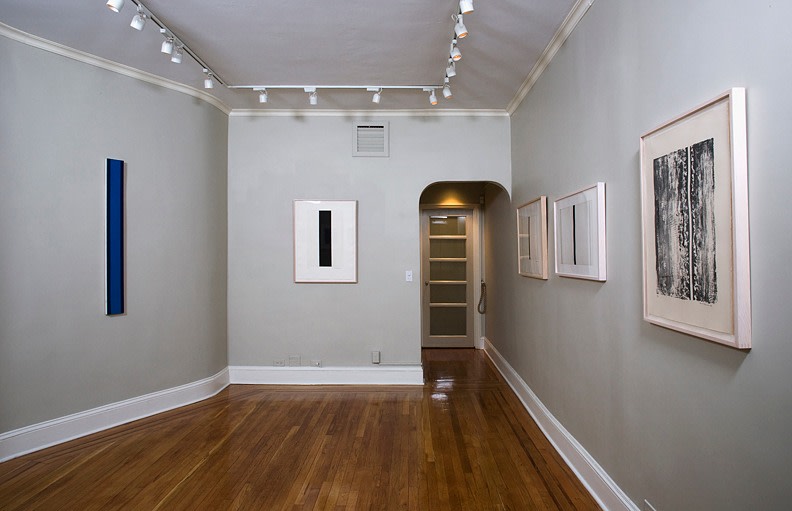 Installation view Part I of Playing This Litho Instrument: The Prints of Barnett Newman at Craig F. Starr
