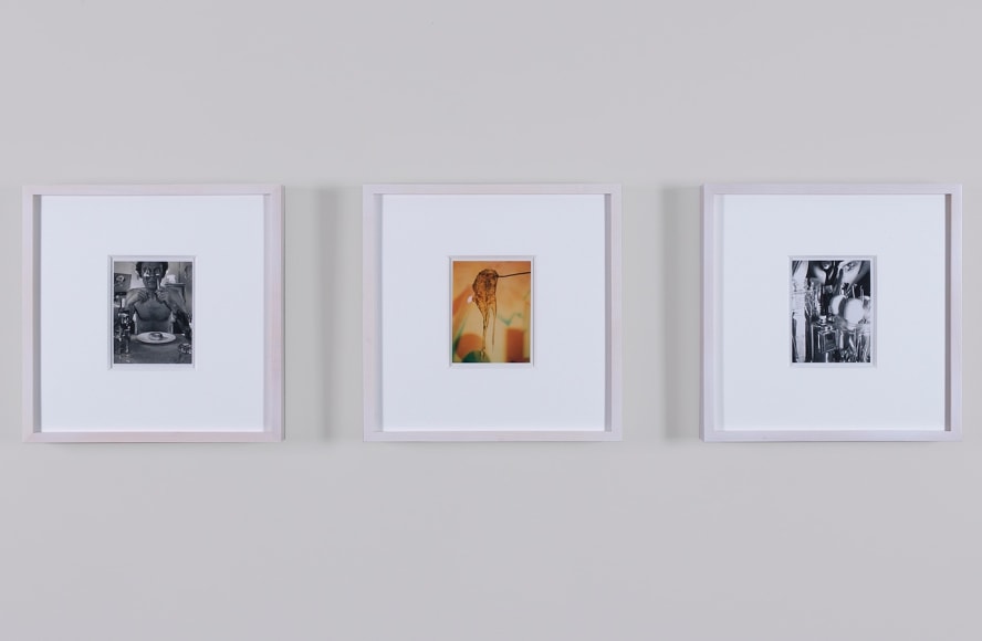 Installation view of Lucas Samaras: AutoPolaroids, 1969-71 at Craig F. Starr Gallery