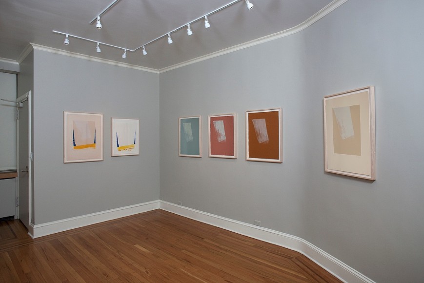 Installation view of Helen Frankenthaler: Prints and Proofs of the 1960s from the Artist&#039;s Archive at Craig F. Starr Gallery