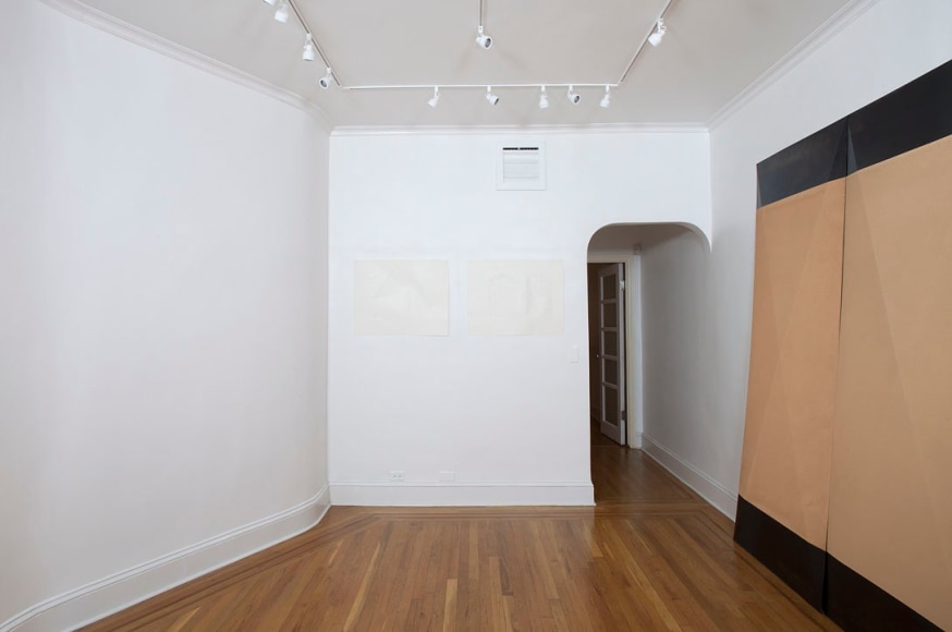 Installation view of Dorothea Rockburne: Works 1967-1972 at Craig F. Starr Gallery
