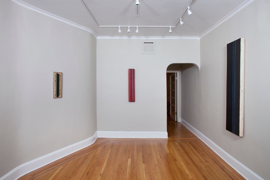 Installation view of Barnett Newman Paintings at Craig F. Starr Gallery