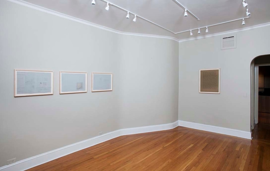 Installation view of Robert Morris: Drawings 1961-76 at Craig F. Starr Gallery