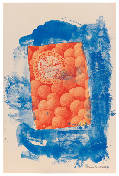Robert Rauschenberg  Banner (Stoned Moon), 1969 