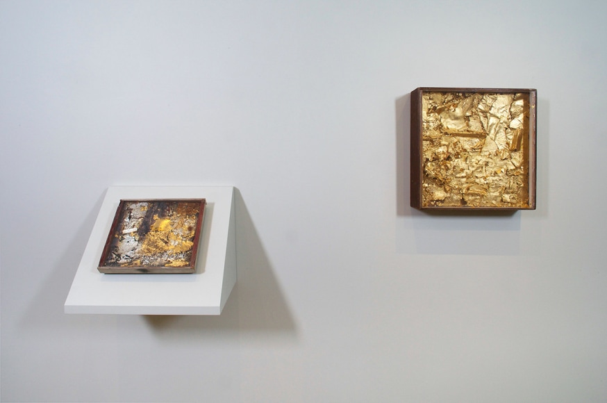 Installation view of&nbsp;Robert Rauschenberg: The Fulton Street Studio, 1953-54&nbsp;at Craig F. Starr Gallery