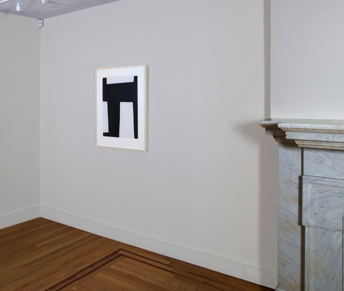 Installation view of Myron Stout