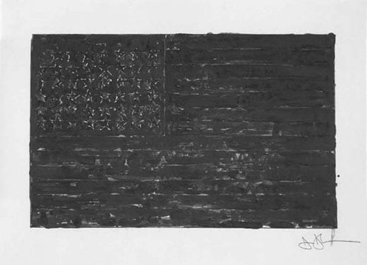 Jasper Johns, Flag, 1972/94. 