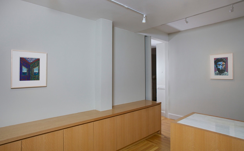 Installation view of Lucas Samaras Pastels at Craig F. Starr Gallery