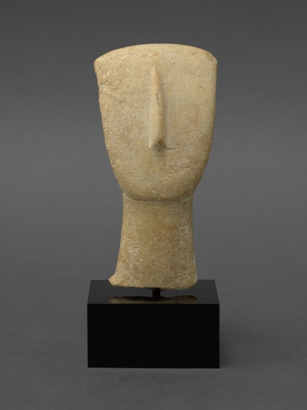 Cycladic Head Late Spedos Variety, Early Cycladic II, c. 2500–2400 BC