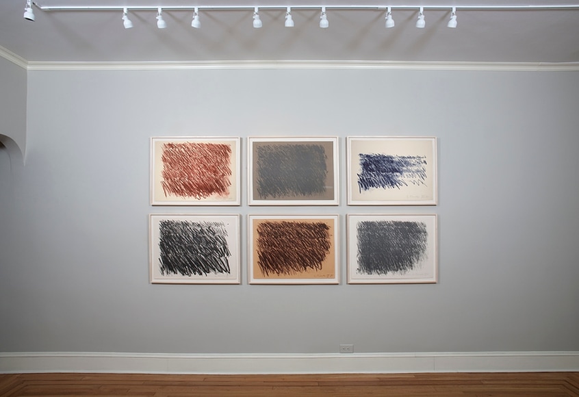 Installation view of Cy Twombly Prints at Craig F. Starr Gallery