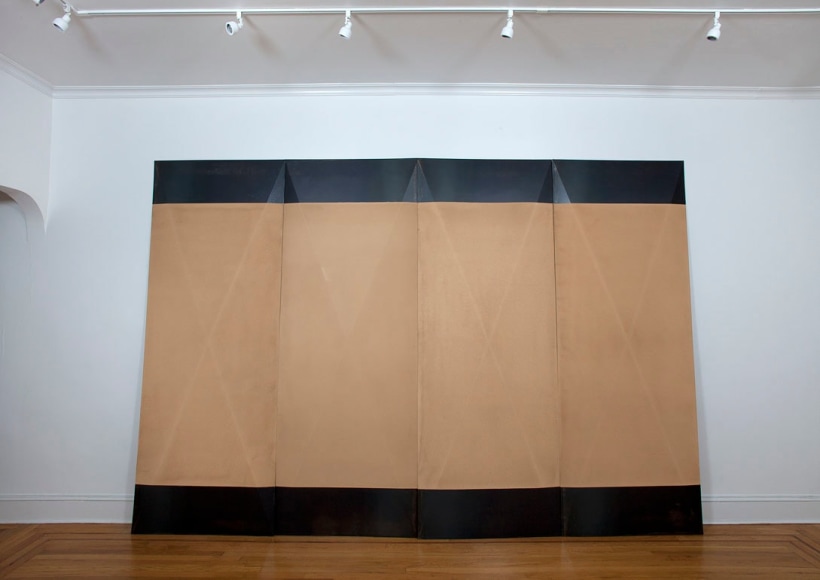 Installation view of Dorothea Rockburne: Works 1967-1972 at Craig F. Starr Gallery