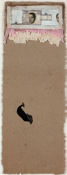 Robert Rauschenberg,&nbsp;Untitled [face in bottle],&nbsp;c. 1952.