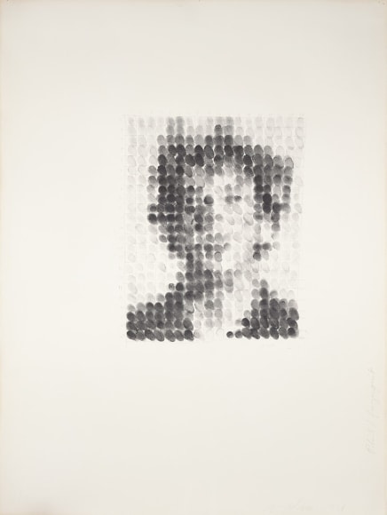 Chuck Close Phil/Fingerprint, 1978