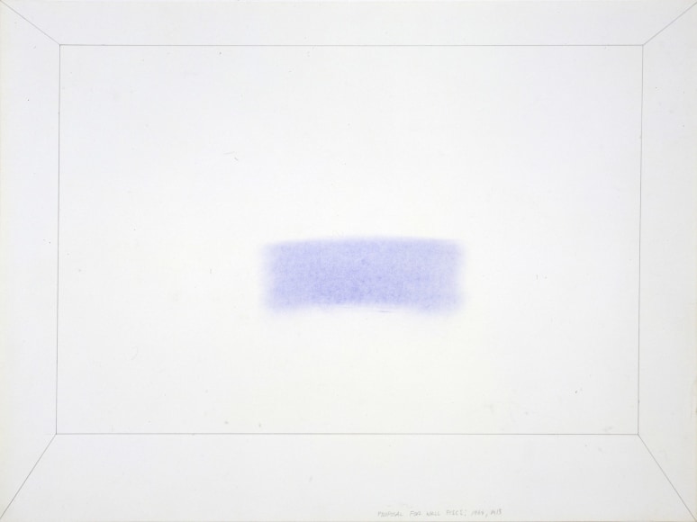 Mel Bochner, Proposal for Wall Piece: Smudge, 1968.
