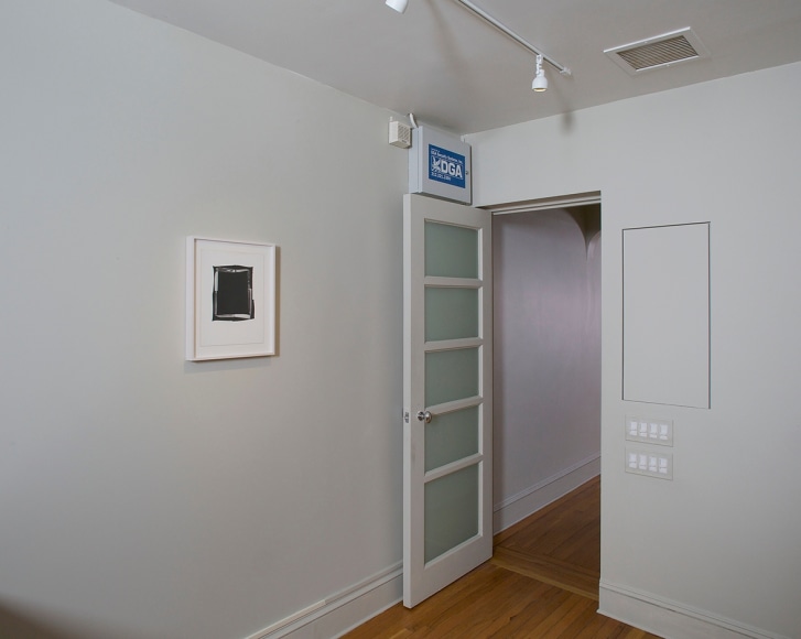 Installation view of Eureka: William Wegman Photographs 1970-1975 at Craig F. Starr Gallery