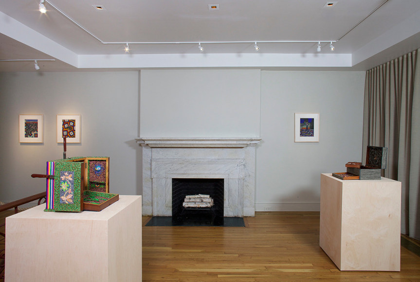 Installation view of Lucas Samaras Pastels at Craig F. Starr Gallery