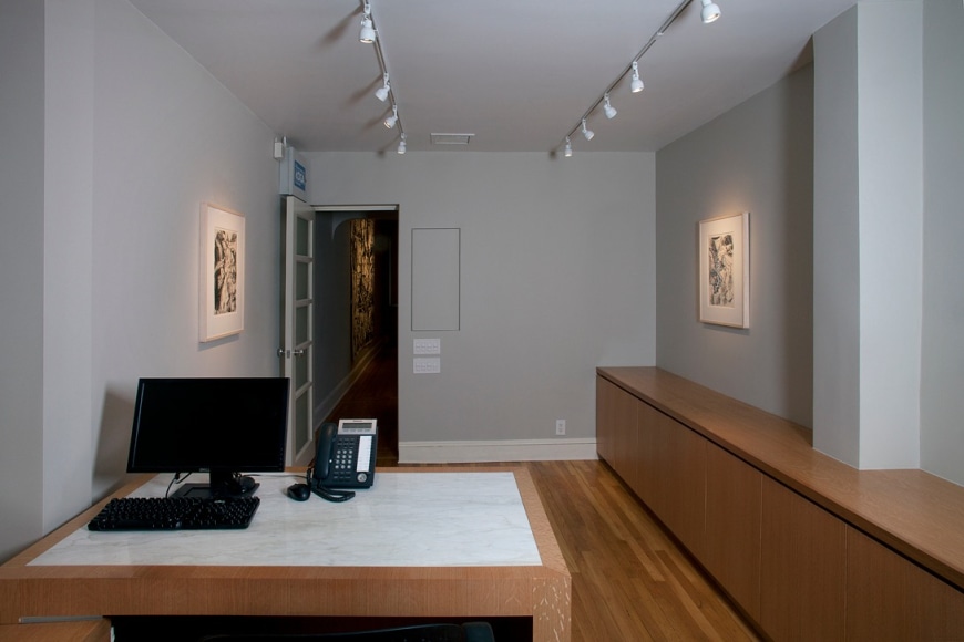 Installation view of Anselm Kiefer: Drawings from the Sonnabend Collection at Craig F. Starr Gallery