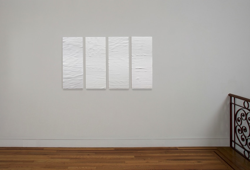Installation view of Eleanore Mikus: Tablets and Related Works, 1960-69