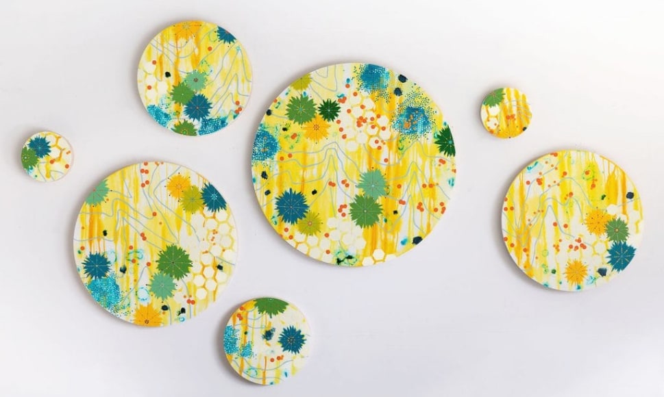 PATTERSON-Heather_Cross-Pollination_mixed media on panel_65x96