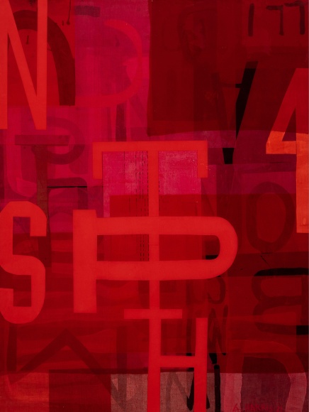 HARRIS-Alfred_Surplice_acrylic and paper on panel_48x36