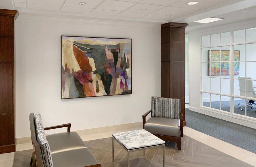 01_James Shay_East Side,_casein on panel_51x67