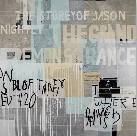 HARRIS-Alfred_Monstrance_acrylic and paper on panel_60x60