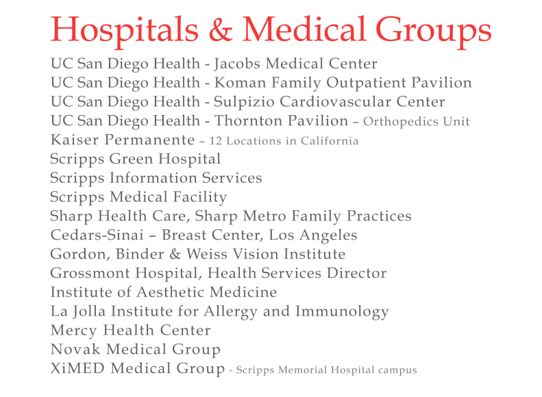 Hospitals &amp; Medical Groups