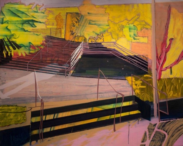 STRUBLE-Eva_Night Blooming_oil and acrylic on canvas_40x50 inches