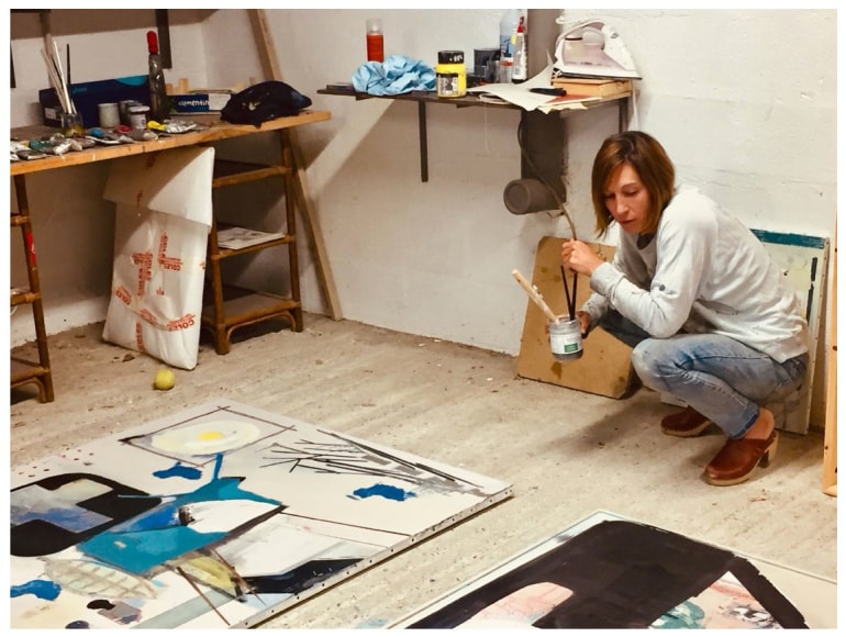 Delphine in her studio 2020_