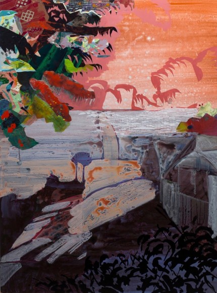 STRUBLE-Eva_Mellano_acrylic, paper and screen print on panel_40x54 inches