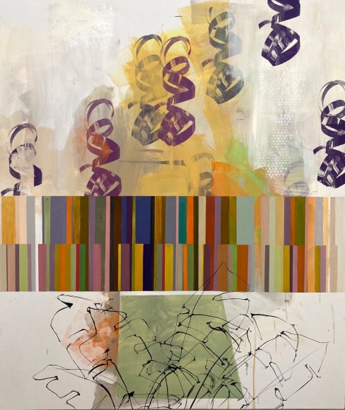 GREENBERG-Sheldon_Mute Chart Series #9_56x48_mixed media on panel