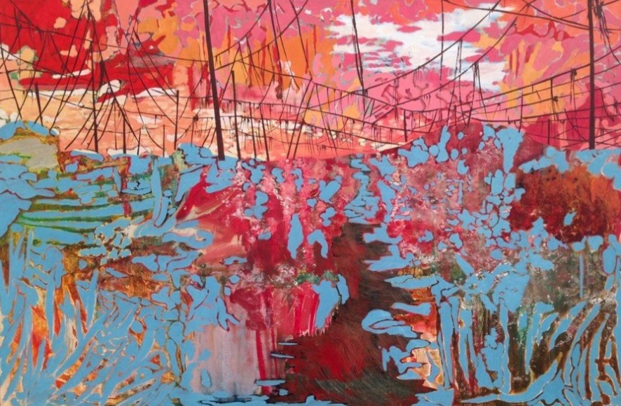 STRUBLE-Eva_Nopalito Hops_oil on canvas_30x45.5 inches