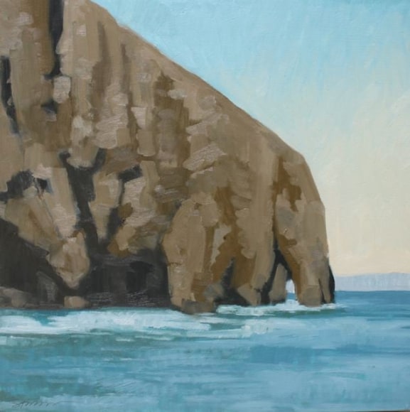 Strasburg-Nicole_Scorpion_Keyhole_oil on panel_12x12