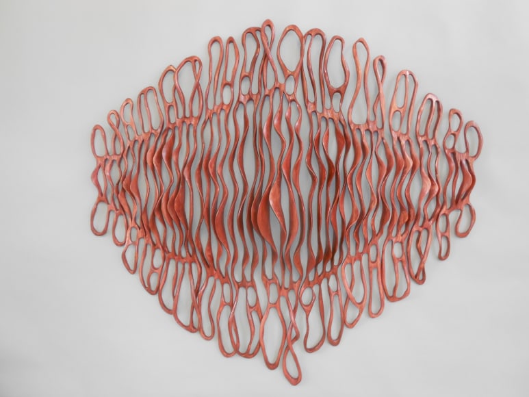 PIERUCCI-Caprice_Red Maui Cascade_58x60x7