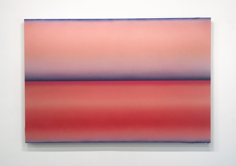 Brindle, 2019, 48x72&quot;acrylic, automotive paint and resin on panel