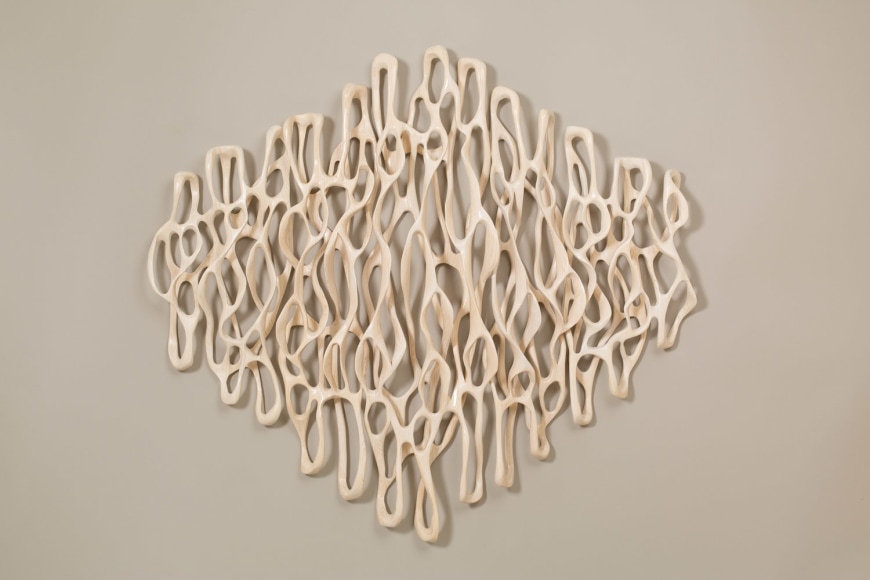 PIERUCCI-Caprice_White delicate loops VI_53x56x6