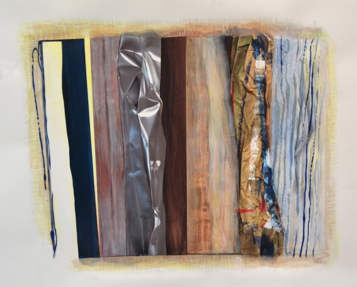 Stephanie-WEBER_Apparition D_mixed media on paper_26x34 inches