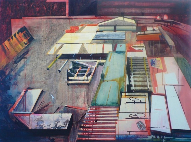 STRUBLE-Eva_Night Assembly_acrylic and oil on canvas_47x63.5 inches