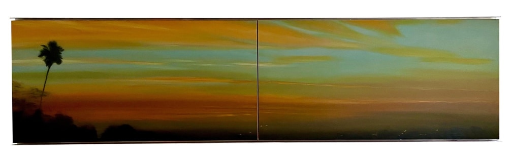 OSUNA-Miguel_LA Sunset_oil on canvas_48x84 inches