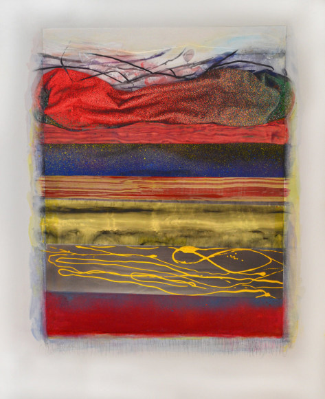 Stephanie-WEBER_Apparition E_mixed media on paper_36x26 inches