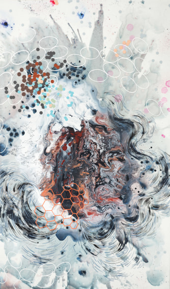 PATTERSON-Heather_Atmospheric Condition_mixed media on panel_60x36 inches