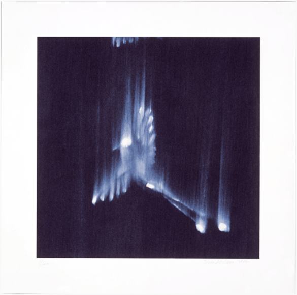 BLECKNER-Ross_Falling Birds, 4_hand-painted, digital inkjet prints_17x17image_23x23paper_ed60